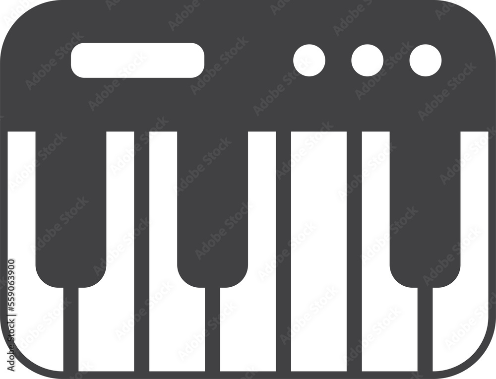 electric piano illustration in minimal style electric piano illustration in minimal style