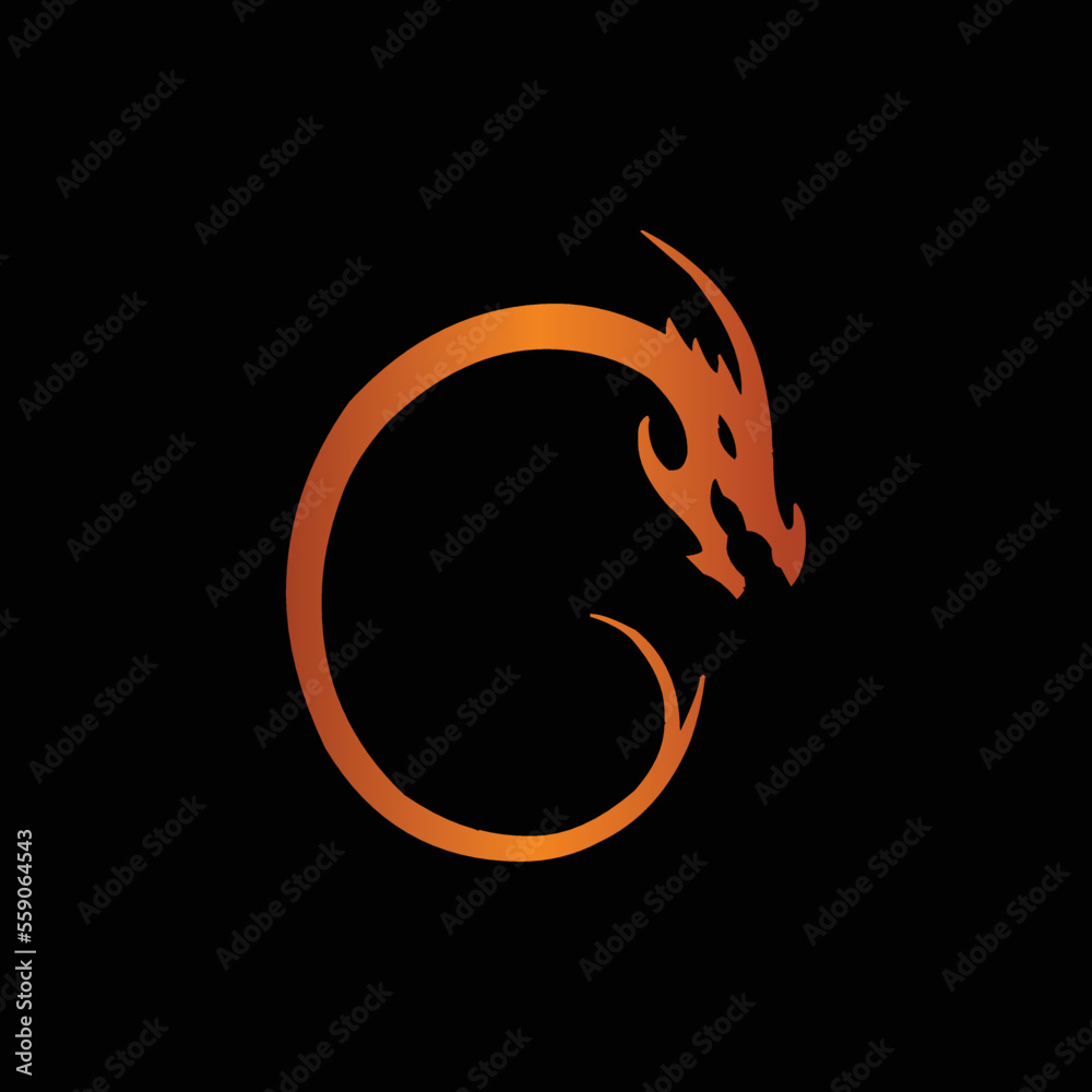 letter c dragon logo dersign letter c dragon logo dersign