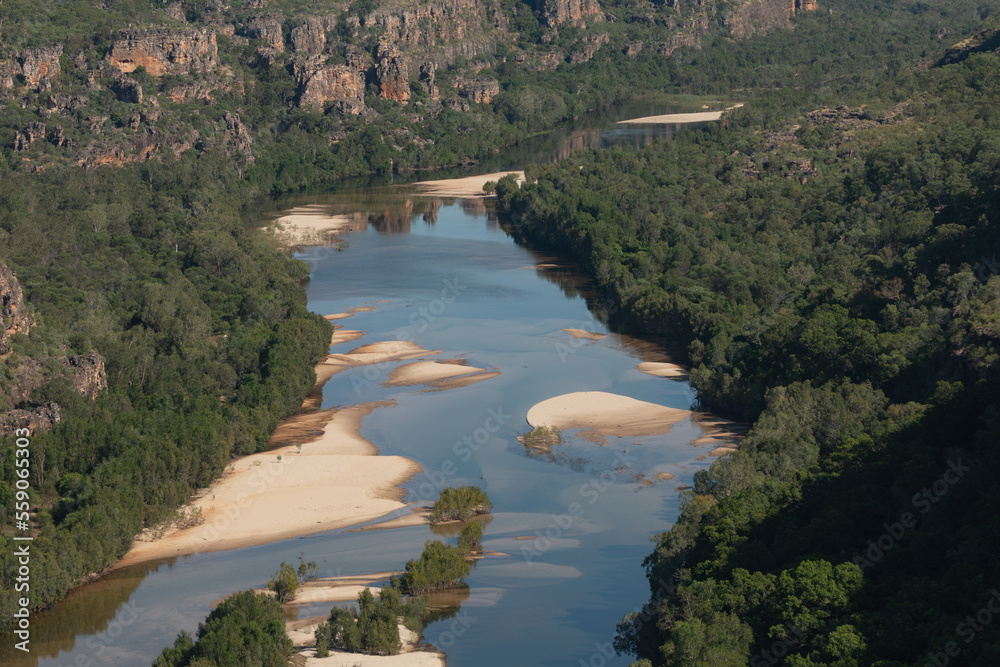 Kakadu National Park ,Northern Territory, Australia. Aerial view of Arnham land and the east Alligator river.