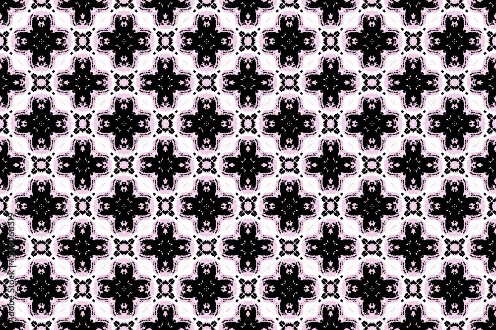 Abstract seamless patterns, geometric patterns, and batik patterns are designed for use in interior, wallpaper, fabric, curtain, carpet, clothing, Batik, satin, background, and Embroidery style.