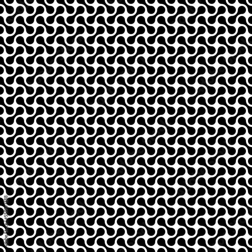 seamless black meta ball background pattern