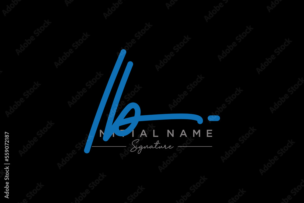 Initial IB signature logo template vector. Hand drawn Calligraphy lettering Vector illustration. Initial IB signature logo template vector. Hand drawn Calligraphy lettering Vector illustration.