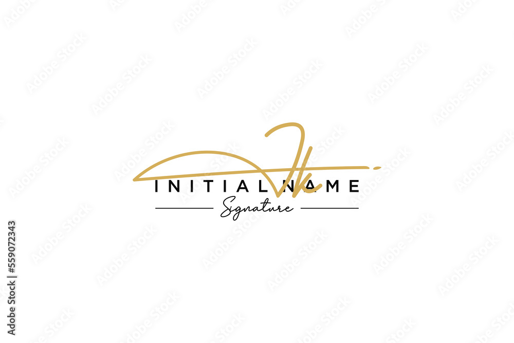 Initial JK signature logo template vector. Hand drawn Calligraphy lettering Vector illustration. Initial JK signature logo template vector. Hand drawn Calligraphy lettering Vector illustration.