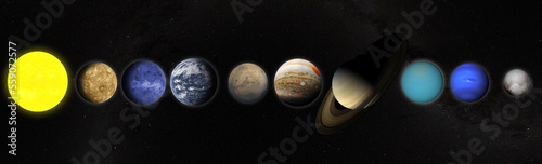 solar system planets isolated, outer space, milky way galaxy, elements of this image furnished by nasa
