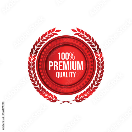 100% Best Quality Customer satisfaction guaranteed red badge