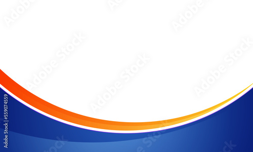 abstract blue and orange curve background