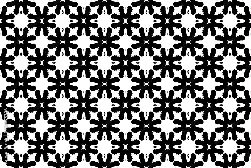 Abstract seamless patterns, geometric patterns, and batik patterns are designed for use in interior, wallpaper, fabric, curtain, carpet, clothing, Batik, satin, background, and Embroidery style.