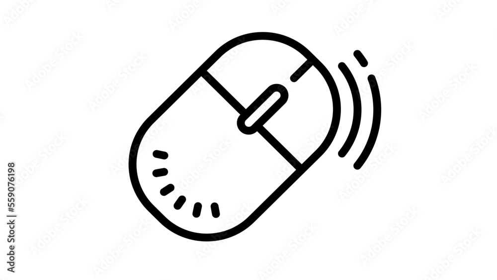 illustration of acomputer mouse icon illustration of acomputer mouse icon