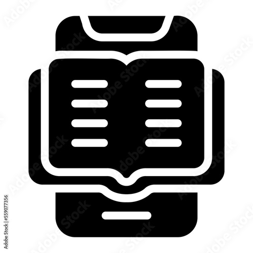 ebook glyph icon