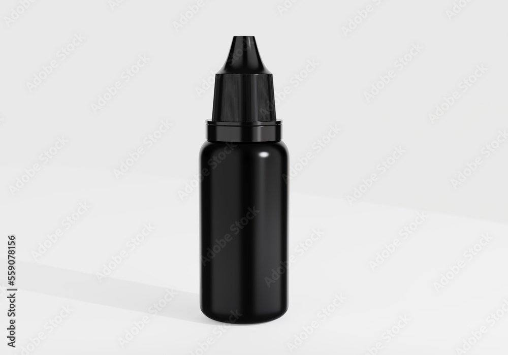 cosmetic bottle mockup isolated on white background. 3d illustration cosmetic bottle mockup isolated on white background. 3d illustration