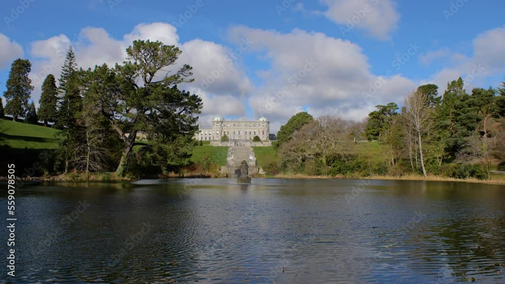 Powerscourt Inner Garden With A Pond and Fountain Powerscourt Inner Garden With A Pond and Fountain