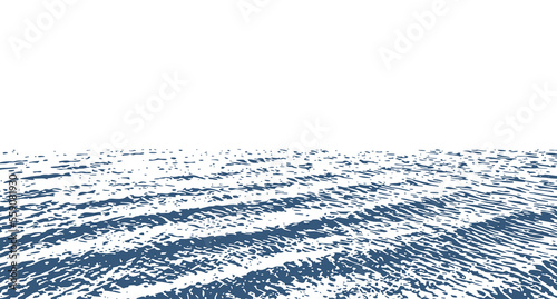 One color background with ocean waves