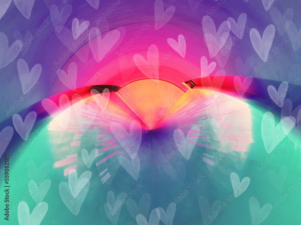 Valentine Hearts Abstract Background : Valentines Day Wallpaper on abstract heart background 