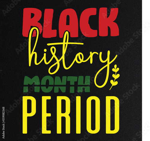Black History Month Period SVG