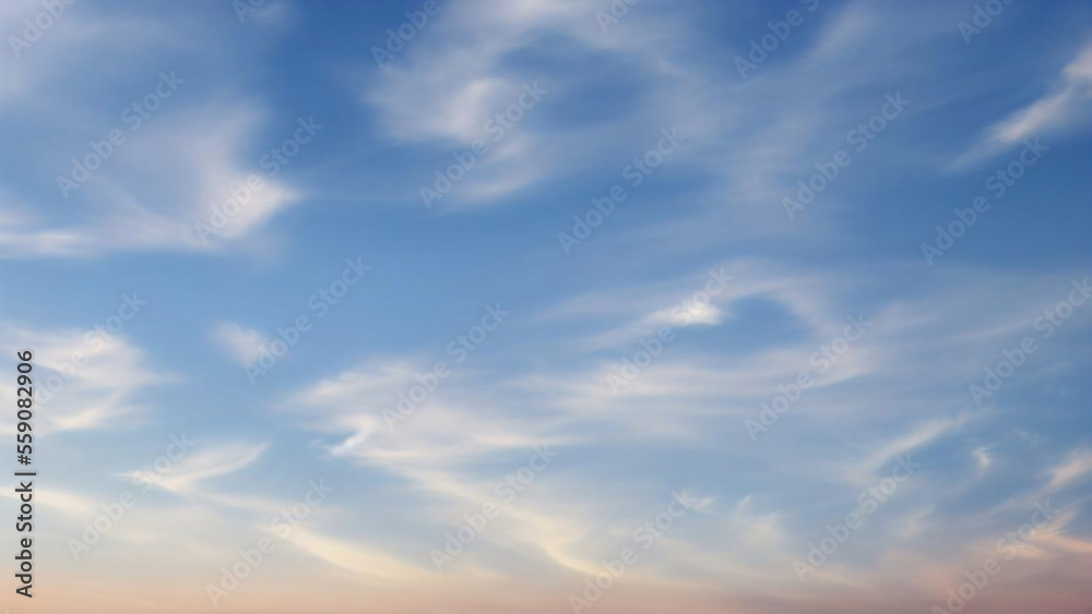 white cloud on Clear blue sky