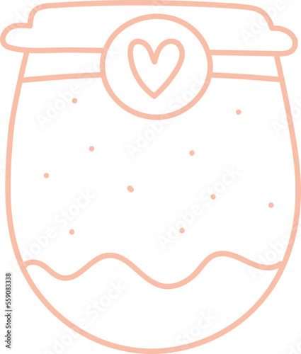 Pudding Cup Outline Panna Cotta Custard