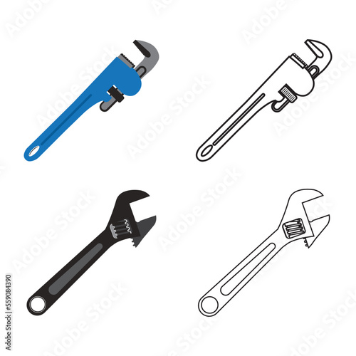 pipe wrench icon