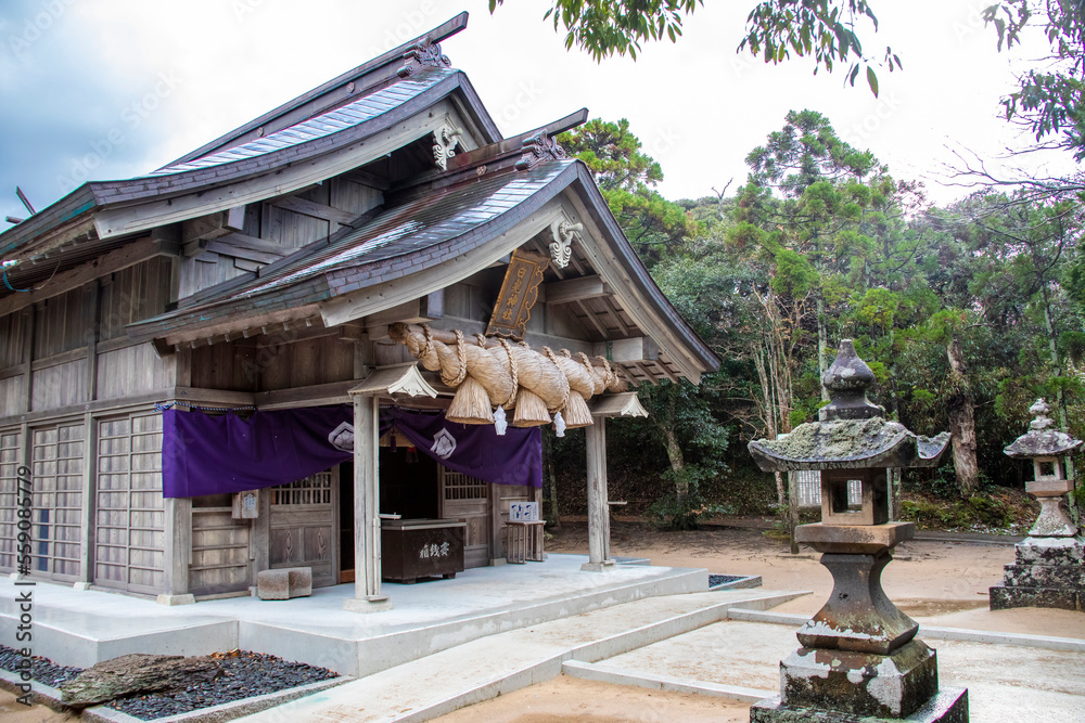 Foto Stock Tottori Japan 2nd Dec 2022: The main building of Hakuto ...
