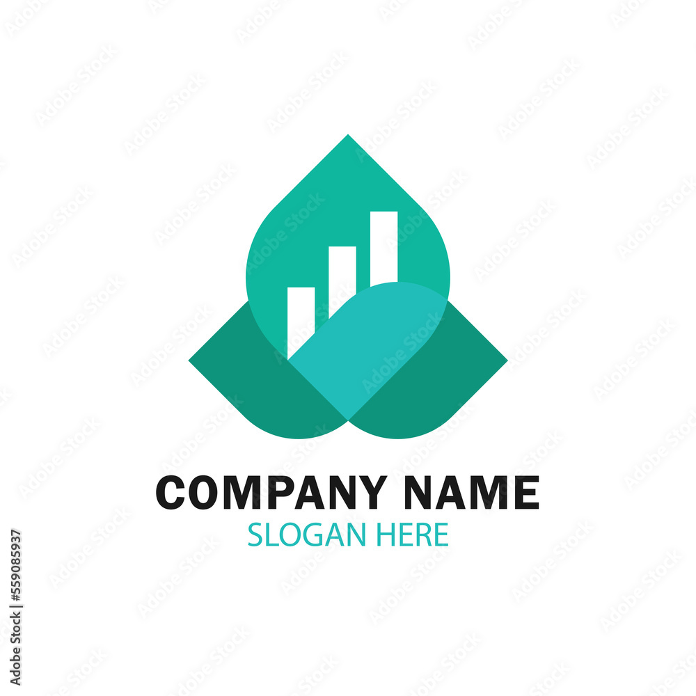 Real estate invest logo template