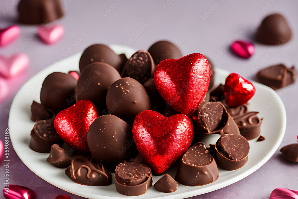 Indulge in Love: Delicious Chocolates for a Sweet and Romantic Valentine's Day Treat Generative AI