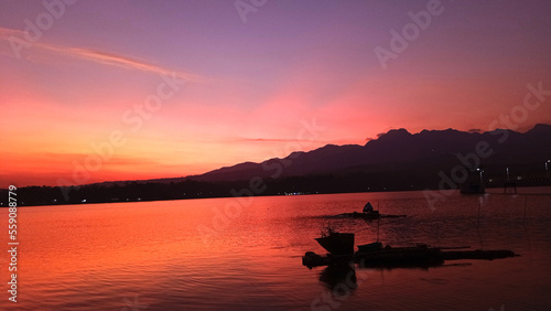 sunset on the lake © Sahrul