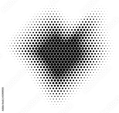 Hexagonal shape background