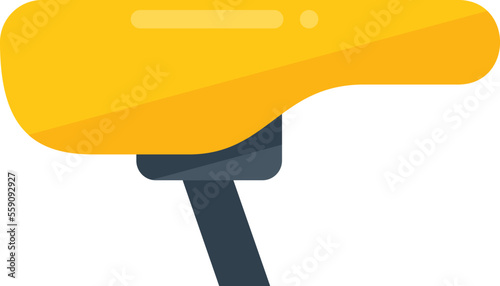 Bike seat icon flat vector. Fix repair. Service shop isolated