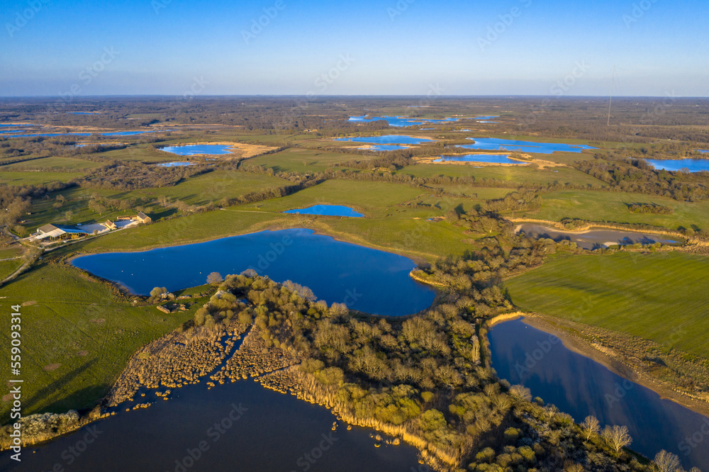 Aerial view of la Brenne Aerial view of la Brenne