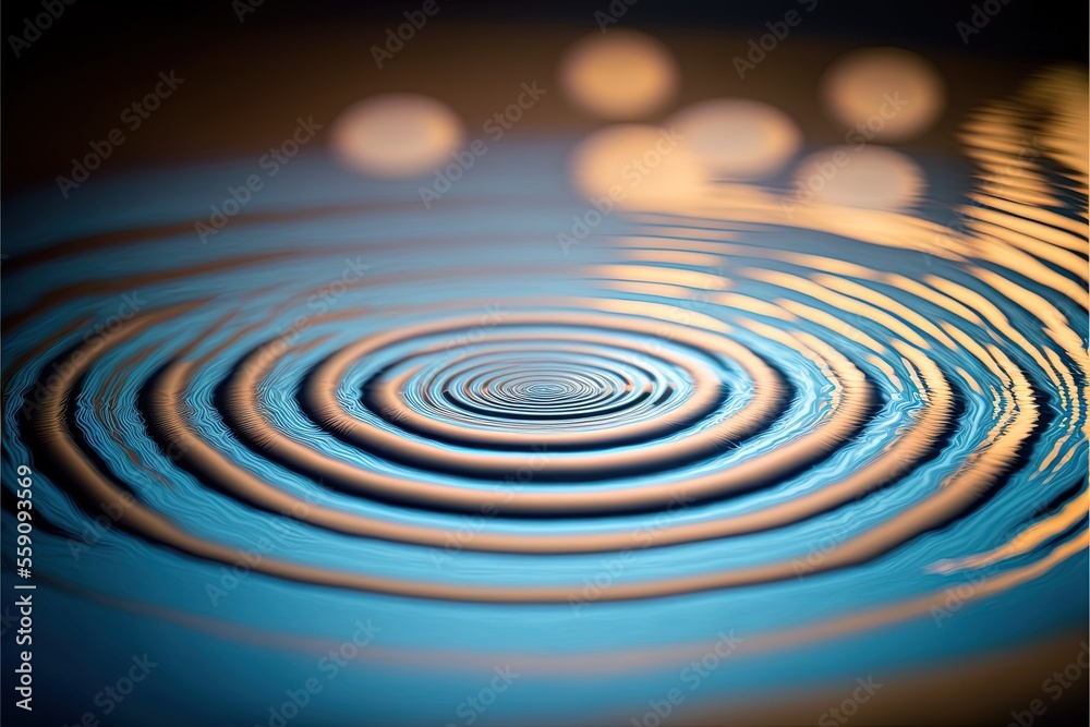 ripples and water drops on the water ripples and water drops on the water