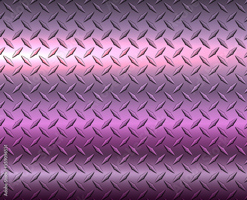 Metallic purple diamond steel metal sheet texture background, vector illustration.