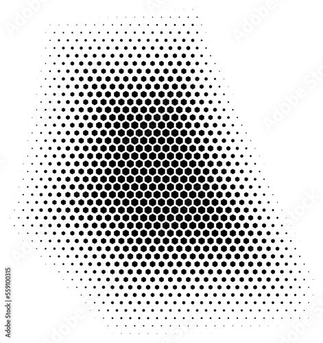 Wallpaper Mural Hexagonal shape background Torontodigital.ca