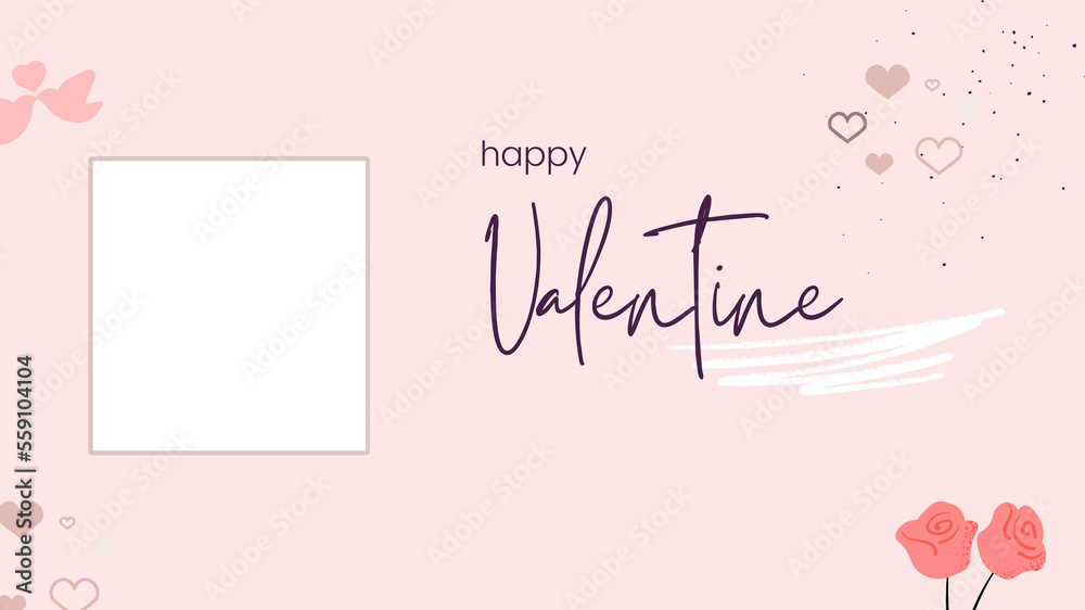 happy Valentine Day wish image with card