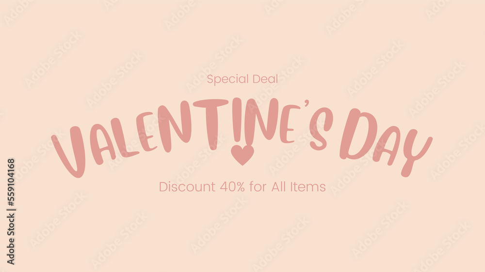 Valentine's Day discounted sale