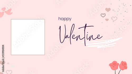 happy Valentine Day wish image with card © evan-studios