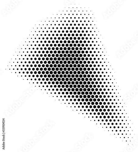 Wallpaper Mural Hexagonal shape background Torontodigital.ca