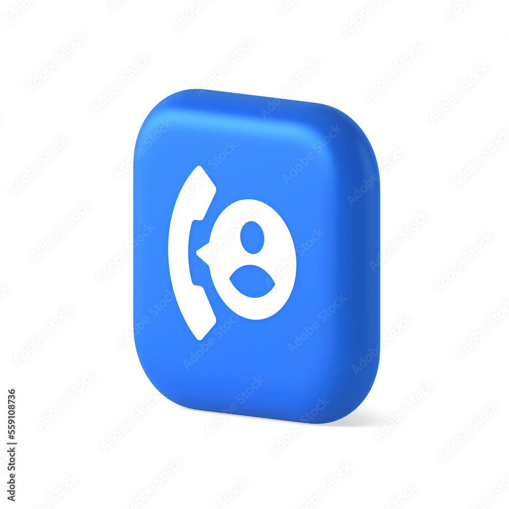 Phone contact call helpdesk customer support button telephone talk service 3d realistic isometric icon Phone contact call helpdesk customer support button telephone talk service 3d realistic isometric icon