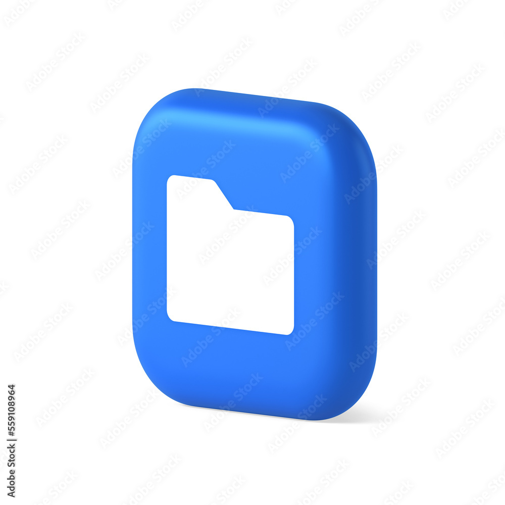 File folder archive directory button cyberspace digital document storage organizing 3d isometric icon File folder archive directory button cyberspace digital document storage organizing 3d isometric icon