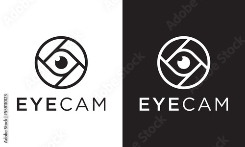 eye vision camera photography logo icon vector