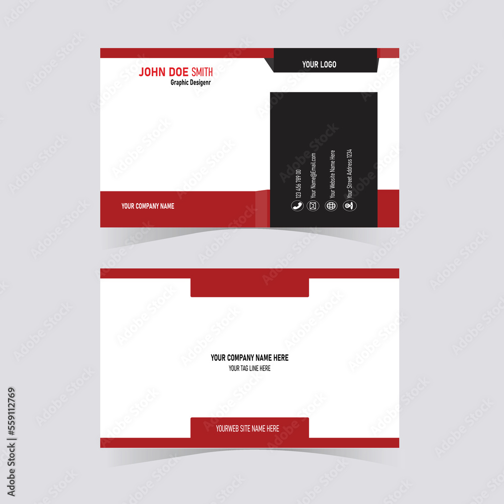 Minimal Individual Business Card Layout Minimal Individual Business Card Layout