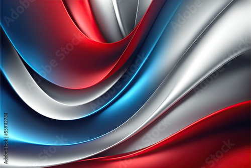 Elegant modern background with smooth lines, lights and 3d shading. Generative AI