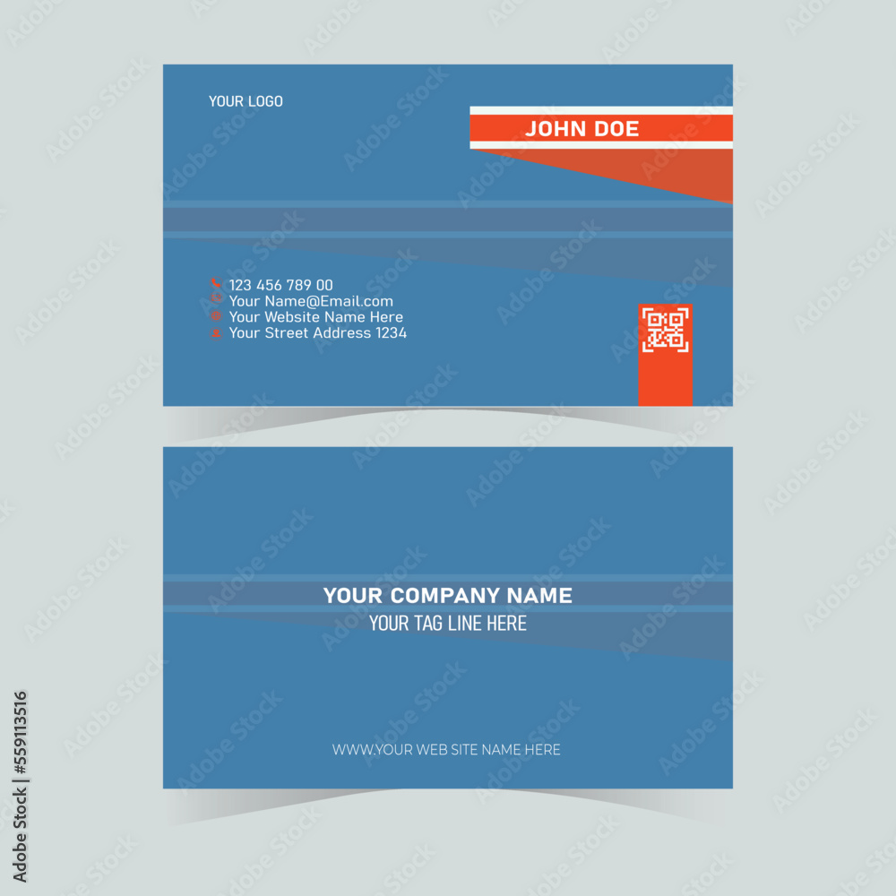 Minimal Individual Business Card Layout Minimal Individual Business Card Layout