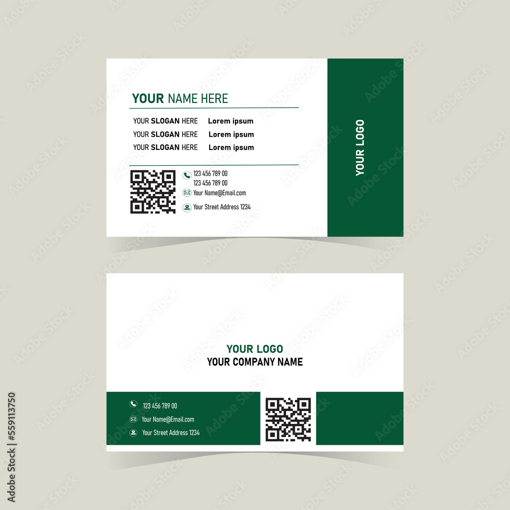 Minimal Individual Business Card Layout Minimal Individual Business Card Layout