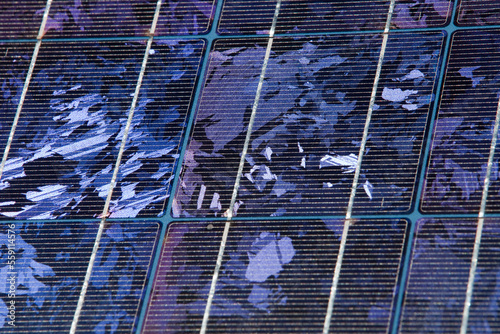 Solar panels being used to generate electricity to power scientific equipment as part of a research project by scientists from Sydney University. Snowy mountains, Australia. photo