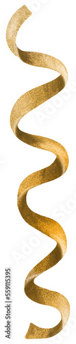 Golden serpentine ribbon