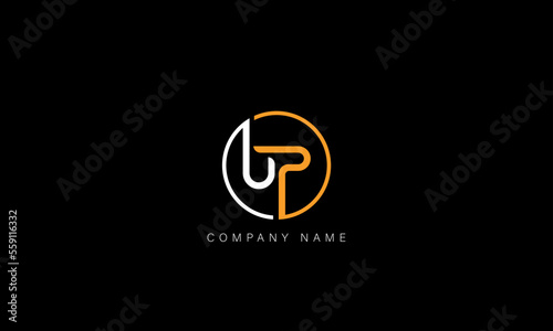 UP, PU Abstract Letters Logo Monogram