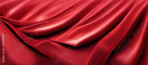 red wavy cloth texture background