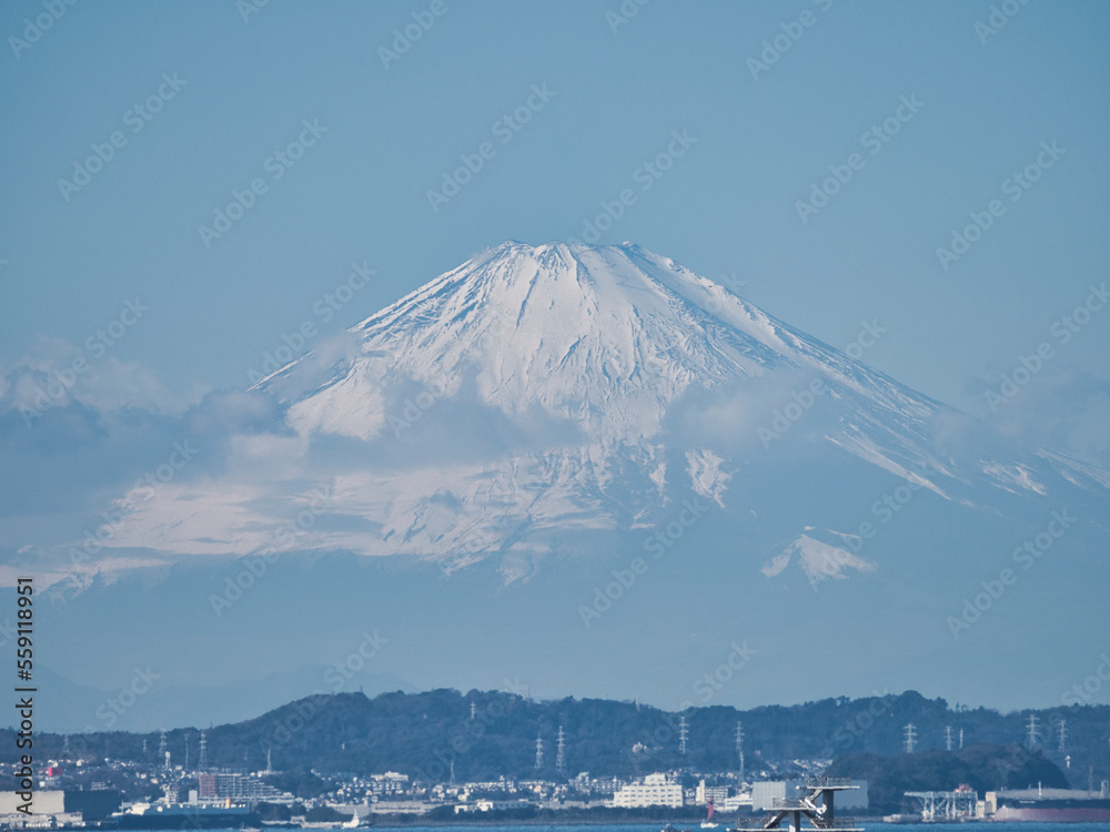 富津公園　中の島展望台から観た景色