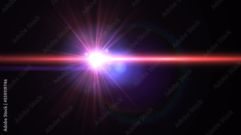 Lens flare effect on black background Lens flare effect on black background