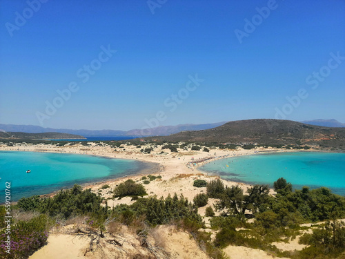 Relaxing summer day in Simos Beach, Elafonisos, Greece. June 2019 © Areti