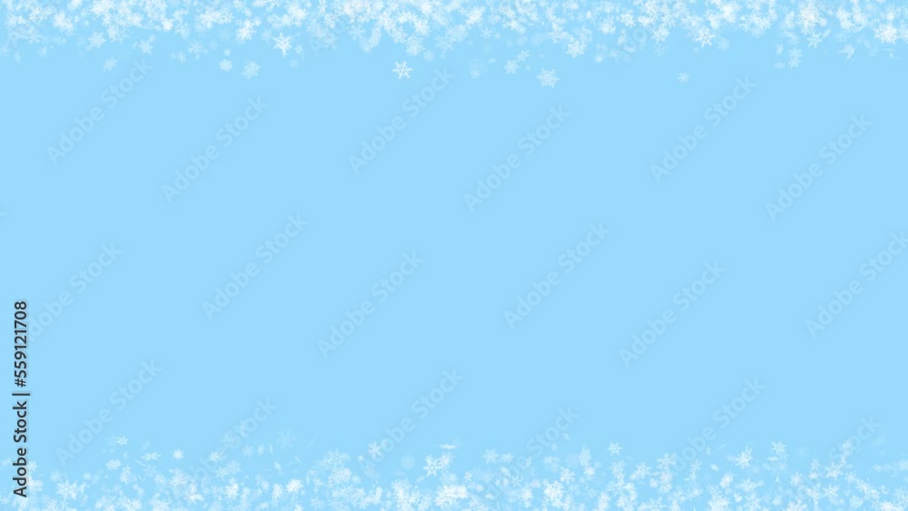 Falling snow frame loop material Falling snow frame loop material